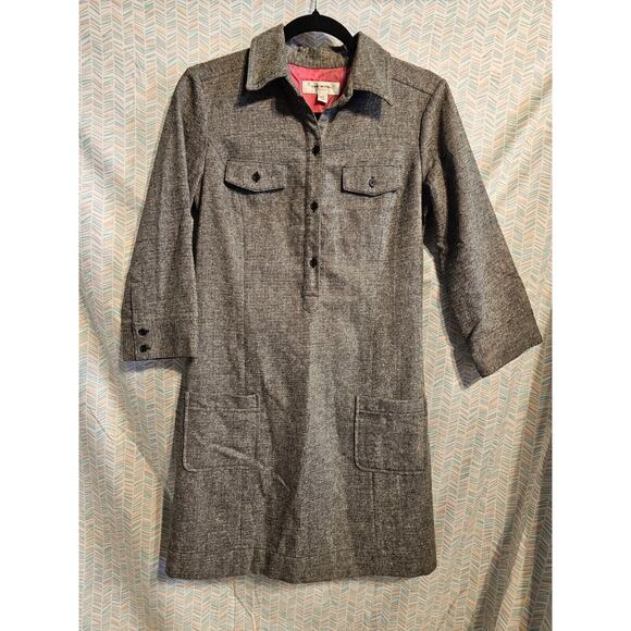 Isaac Mizrahi for Target Tweed Dress Women's 4 Wool Blend Blk/Wht lined pink VTG - Picture 1 of 7